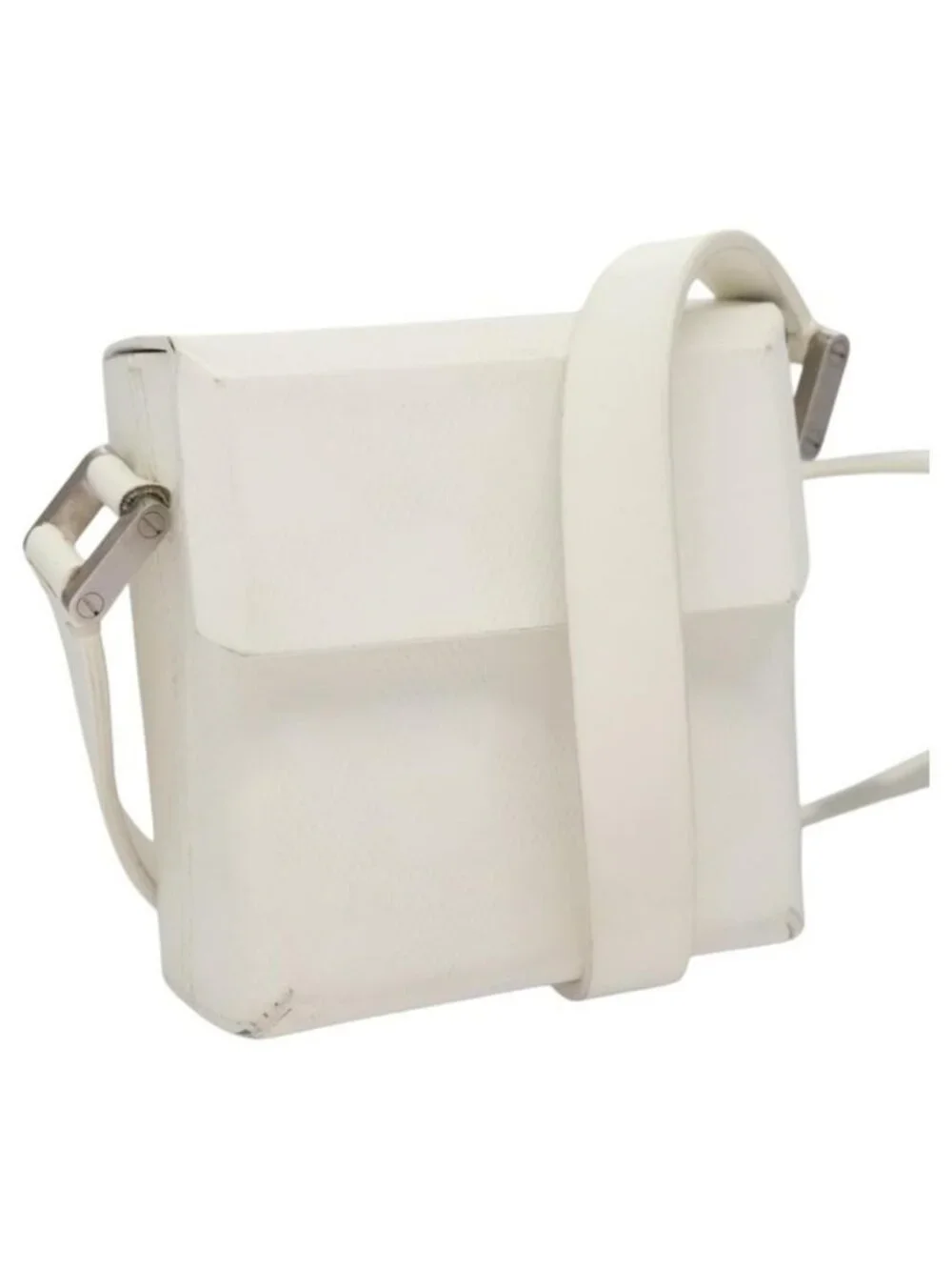 Authentic LOUIS VUITTON Damie Grasset Marty Pochette Shoulder Bag White LV